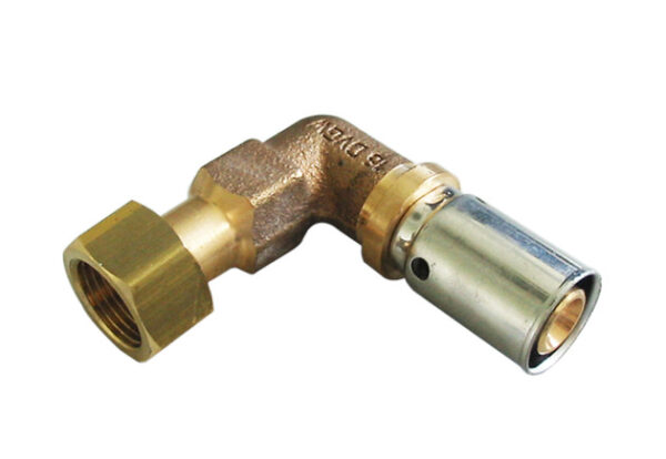 COUDE A SERTIR AVEC ECROU 16x2mm x 3/8"F
