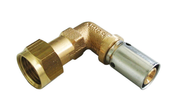 COUDE A SERTIR AVEC ECROU 16x2mm x 1/2"F