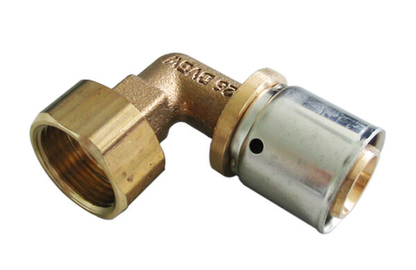 COUDE A SERTIR AVEC ECROU, 26x3mm x 3/4"F