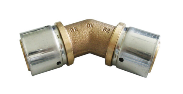 COUDE A SERTIR 45° 32x32mm