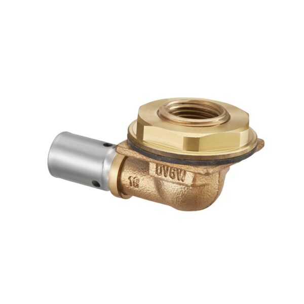 COUDE A SERTIR ENCASTRABLE 16x2mmx1/2" ET SET FIXATION 3/4"